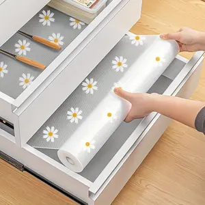 Daisy Pattern Non-Slip Mat, Anti-Slip Multi-Purpose Kitchen Mat, Easy Clean PVC Material, Countertop Protection, Decorative Mat