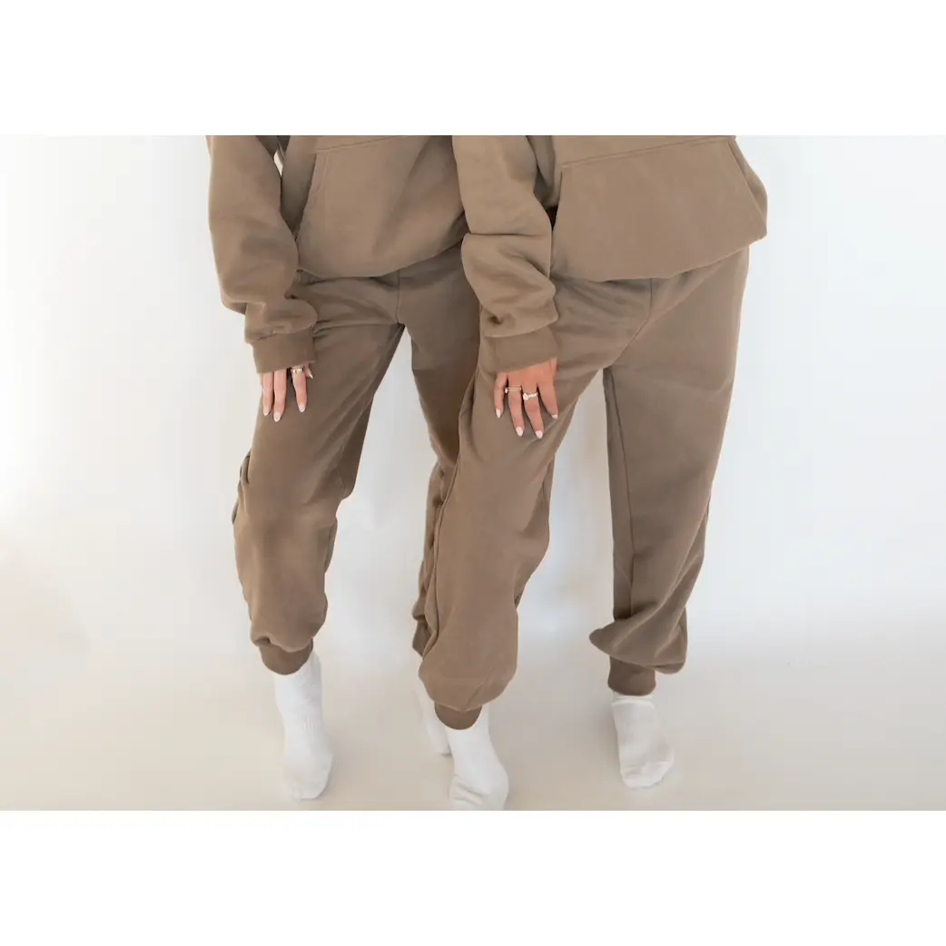 [Christmas Special] Weighted Earth Tone Sweat Pants Mocha