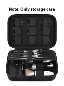 Barber Accessories Bag, Portable Clipper Storage Holder Organizer for Hair Cutting, Guard Grooming Kit, Barber Equipment and Barbers Supplies (Bag Only)