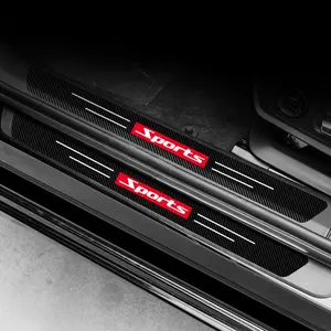 Car Door Sill Strip, 5pcs/set Universal Anti-stepping Car Door Edge & Pedal Anti-collision Strip, Car Door Protector, Durable Material Car Interior Decorative Accessories