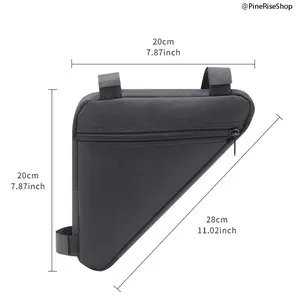 PineRiseShop Bike Frame Storage Bag Durable Triangle Cycling Pouch with Front Beam Phone Holder Lightweight & Waterproof for Mountain Road Bikes Outdoor Use,summerwins