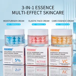 Formbo 3-In-1 Multi-Efficiency Skincare Cream Set (60g/bottle), Hyaluronic Acid, Active Ingredients, VC Derivative, Night Brightening, Face Cream Moisturizer