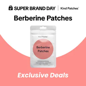 Kind Patches: 30 Berberine Patches, Steady Release, Vegan, 1 Month Pack