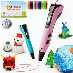 NEW 3D Printing Pen Set, Creative DIY Gift 3D Design Tools for Boys Girl& Adults,3D Pen with LCD Display & PLA Filament, with DIY Puzzle Drawing Book, Base, Fingerstall, Educational Learning Tools, Creative Skills Training, Christmas/Birthday Gifts