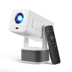 【10W Dolby AudioEnhanced BrightnessAuto Focus】Mini Projector 4K Support - Smart Portable Projector with WiFi 6 and Bluetooth 5.4: Built in Apps, 330 ANSI, 180°Rotatable, for Indoor/Outdoor Use