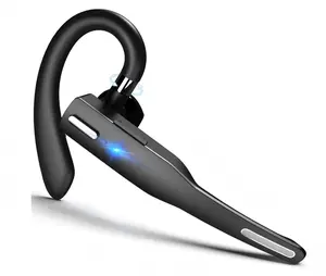 Wireless Bluetooth Headset with Noise Canceling Mic, Water Resistant Business Earphone, Rotatable Earhook Handsfree Headphone for Office Driving, Stylish Party Gift for Men Women