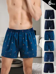 Mens Boxer Shorts Funny Boxers Sleep Short Plaid Cotton Loose Woven Boxers for Men Comfortable & Stylish Everyday Wear - Menswear summervibes