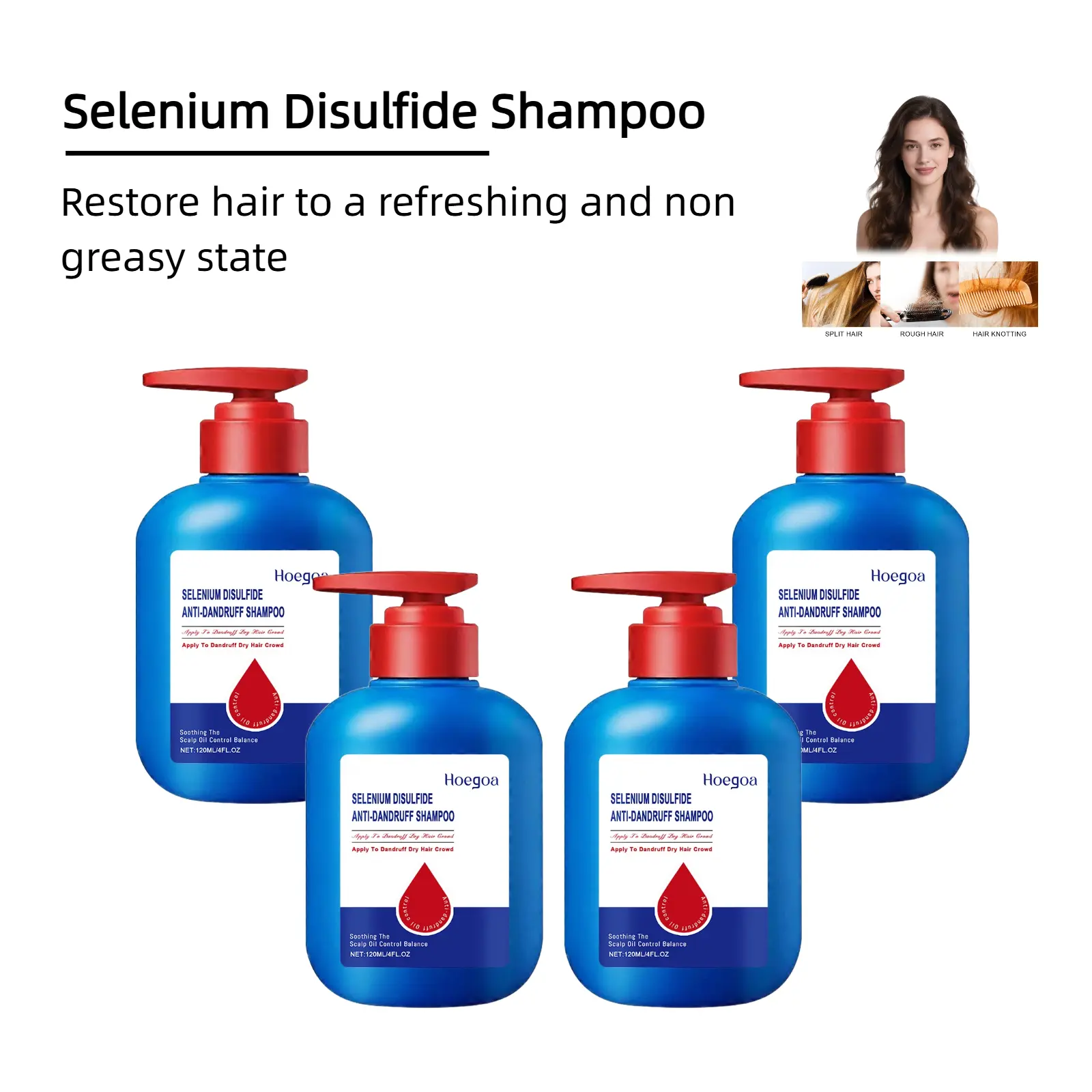 Selenium Disulfide Hair Care Shampoo | Deep Cleansing Shampoo | Oil Control Refreshing |  Maintains Scalp Freshness | Reduces Buildup| Boosts Hair Shine | Cleansing Hair Set， adios frizz  Dandruff Remover