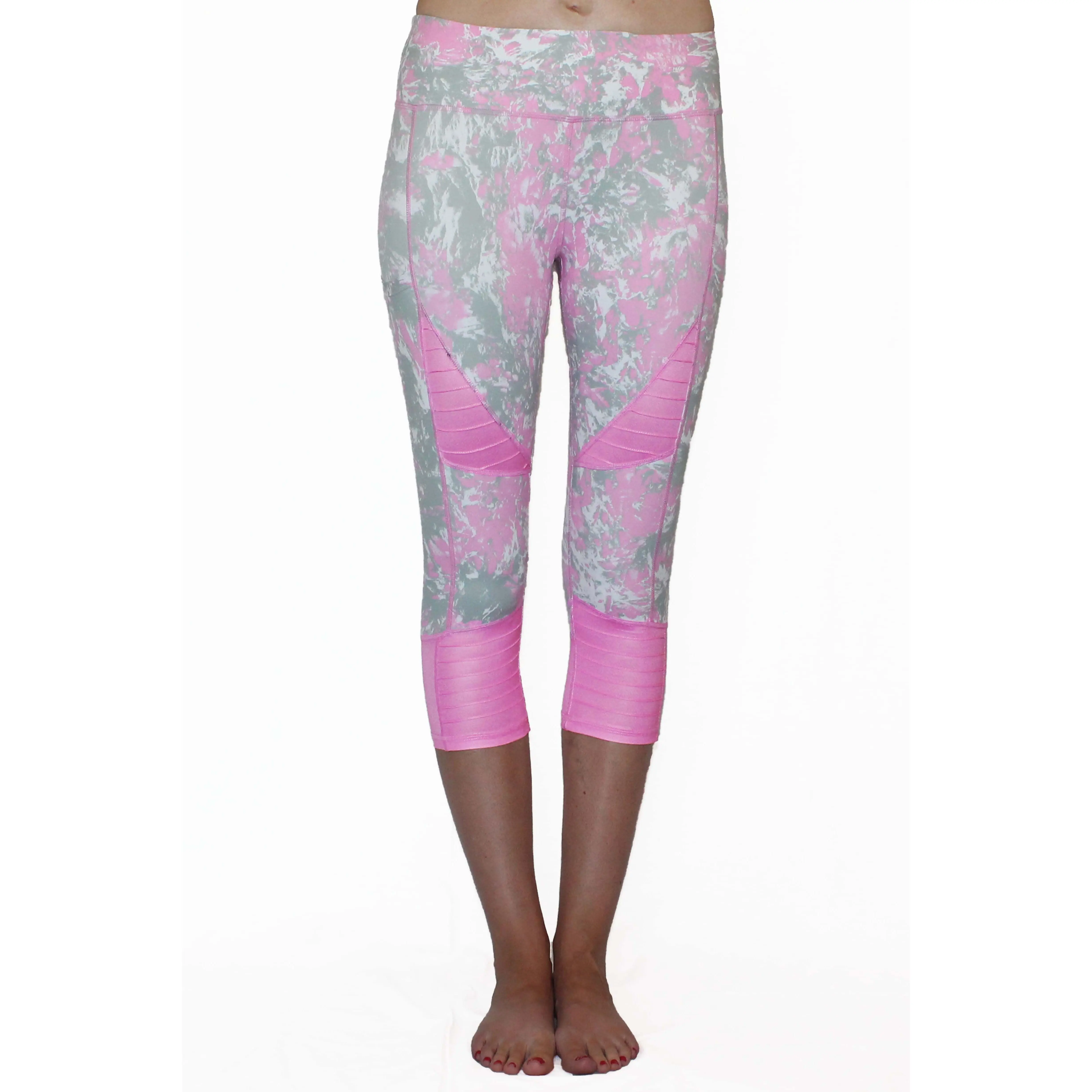 BlissCharge Moto Capri Leggings