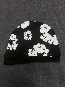 Unisex Casual Letter Print Beanie Hat, Fashionable Hip Hop Vintage Style, Fitted Double Layer Cap for All Seasons, Letter Printed Hat, Double Layered Hat