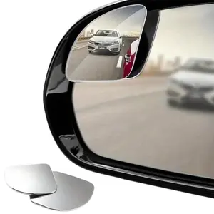 Car Blind Spot Mirror Kit, Wide Angle Adjustable Design Auxiliary Mirror, Car Side Mirror, Universal Automotive Car Exterior Accessories for All Vehicles