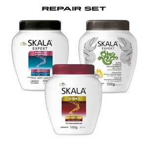 Skala Hair Conditioners - Cocnus Nucifera Oil, Avocado Oil, Vitamen E, D-Panthenol, Castor Oil, 1000g, Multi-Pack, Paraben Free