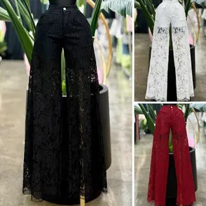 HIGH WAIST LACE PANTS