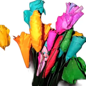 Handcrafted miniature wildflower bunch super colorful and sturdy little miniature paper wildflowers Decor Centerpiece Plants Vase decorations Decorative Ornaments