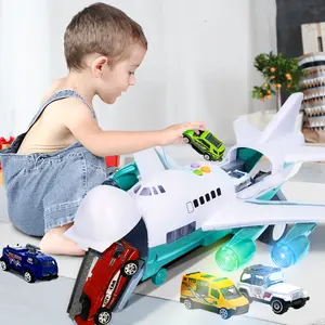 JoyX Airplane & Car Toy Educational Set for Kids – Interactive Play with Lights, Sounds & Road Signs Gesture Control Motion Activated