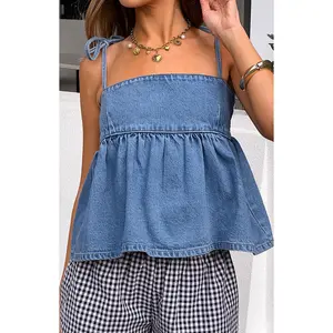 Ethel Blue Denim Top