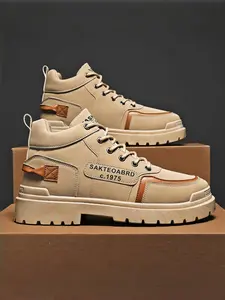 Men's Waterproof Work Boots | Slip & Abrasion Resistant Shoes | All-Terrain Safety Wear Footwear, Work Safety Sneakers, Workwear Boots