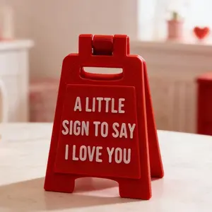 A Little Sign To Say I Love You - Romantic Holiday Present for Valentine Lovers with Cute Decor and Ornaments Plaque Gift 2" Tall  - Mini Sign Plaque for Desktop Gifts - Mothers Day Fathers Too
