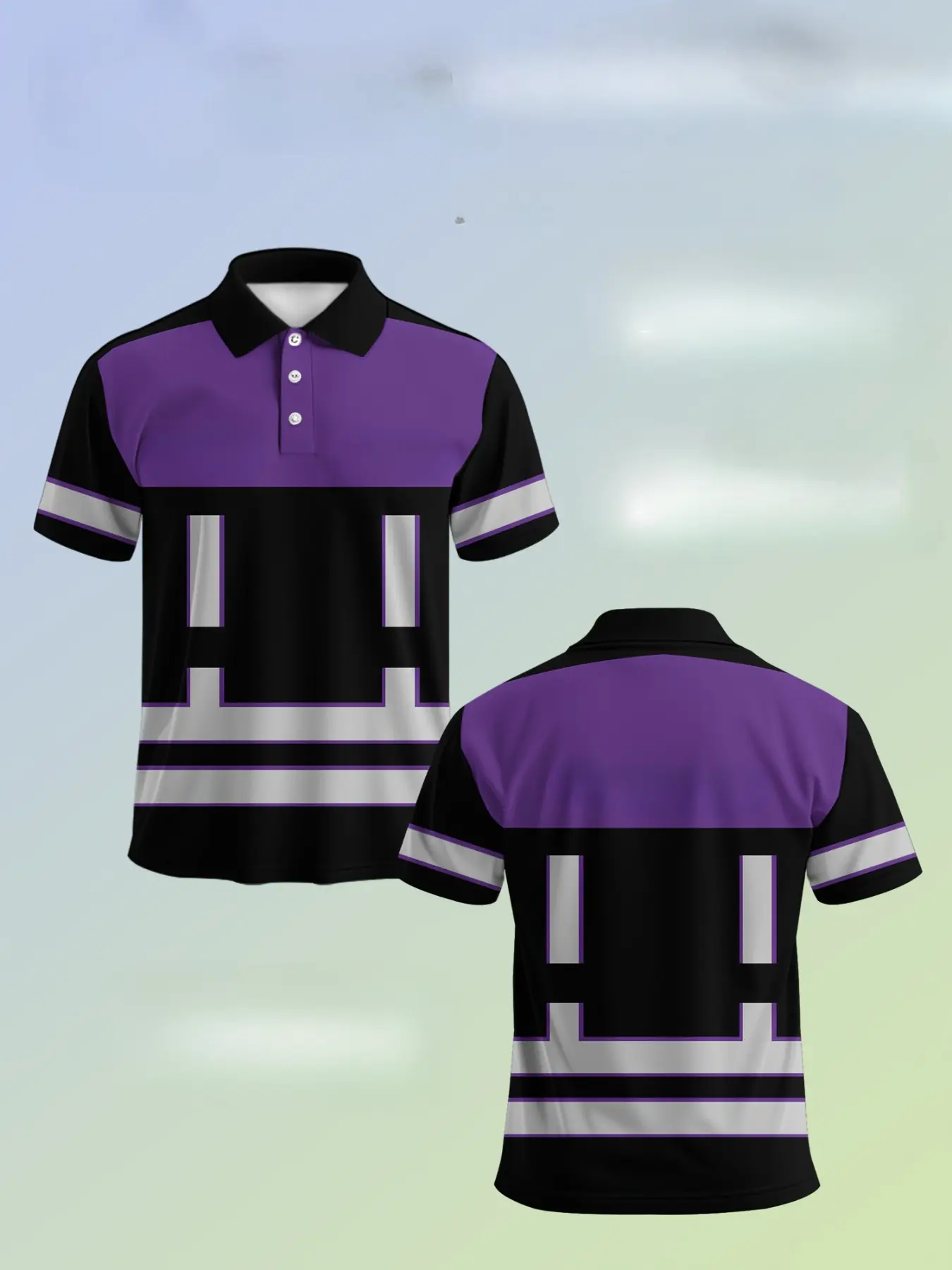 Men's work shirt Polo Workwear - Simple color-matching design, Casual, Breathable Summer Polos, breathable fabric, suitable for construction, warehouse and outdoor working environments - Outdoor safety clothing, street style outfit