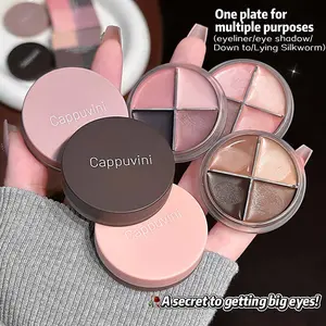 Cappuvini Velvet Matte Gel Eyeliner — Smudge-resistant, natural color payoff, highlighing/brightening effect, waterproof and sweatproof, available in a range of colors