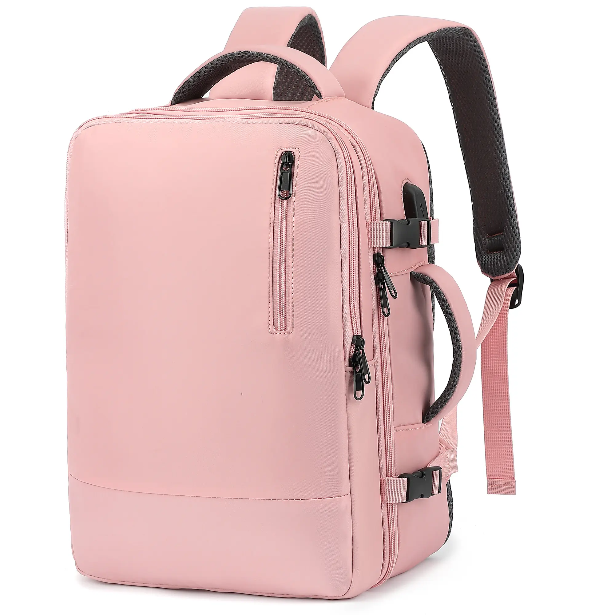 Sturdy Travel Laptop Backpack for Adults, Anti-Theft Slim Casual Business Bag, Water-Resistant with Adjustable Shoulder Strap, Fits 15.6in Notebook, Personal Item for College School Gift