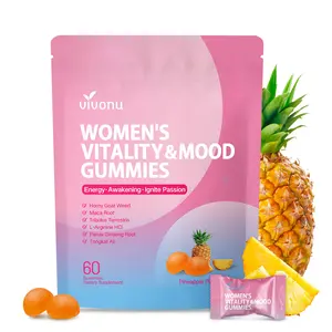 VIVONU WOMEN'S VITALITY & MOOD GUMMIES | Contains Ashwagandha Root & Vitamin E | Daily Energy Support | Natural Balance | Mood Enhancement | Relaxation | 60 Gummies per Bottle | Take 2 Daily mothersdaygift