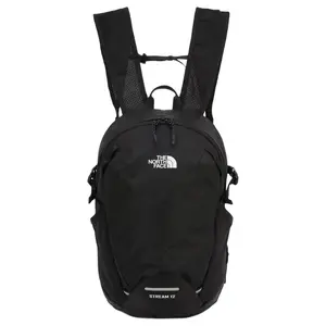 The North Face Stream Logo 12L Nylon Travel Backpack - Unisex Couple Style, Ideal for Outdoor Activities, Black, Travel Backpacks