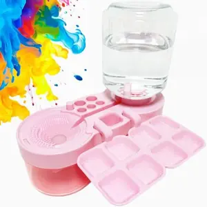 Brush Rinser Paintbrush Cleaner, Graffiti Ink Art Painting Palette Cleaning Brush, Gift for Kids and Art Lovers, DIY Painting Supplies, Watercolor Painting Supplies, Artist Supplies