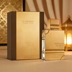 AL HARAMAIN Oud Gold - Perfume for Women and Men - Eau de Parfum Spray with Notes of Bergamot, Melon, Pineapple, Amber, Woody Accord and Musk, 2 oz