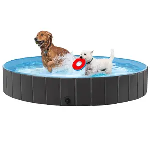 Costoffs 4XL Foldable Pet Pool, Anti-Slip Portable Dog & Cat Bath Tub, Extra Tough PVC for Backyard, Beach & Home Use,summervibes
