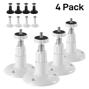 Camera Bracket Mount 4 Pcs Security Wall Mount for Oculus Sensor Arlo, 360 Degree Swivel Adjustable Bracket for Cam