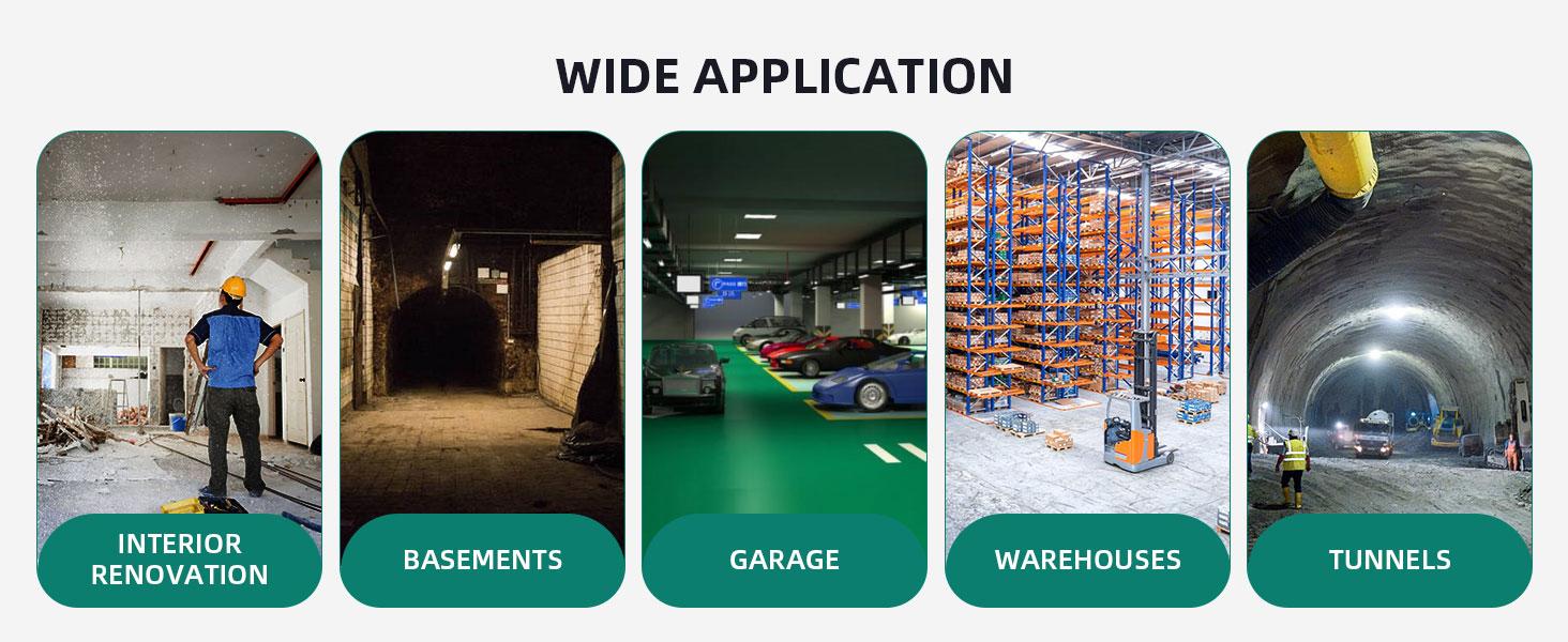 YITAMOTOR Exhaust Fan 12 Inch, Utility Blower Extractor Fan High Velocity, Portable Ventilation Fan with 16FT Ventilator Duct Hose for Industrial, Paint Booth (12 Inch Fan with 5M Hose)