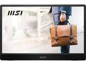 MSI Pro MP161 E2U Portable Monitor, 15.6" FHD IPS 1080p, USB Type-C, Mini-HDMI, Built-in Speakers, Perfect for PC, Mac, PS5, PS4, Xbox, Mobile, Metal Gray