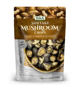 Shiitake Mushroom Crisps - Lightly Cooked and Seasoned 5.29 Ounce Shiitake Mushroom Crisps - Lightly Cooked and Seasoned 5.29 Ounce