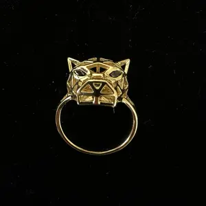 Gold plate puma Ring