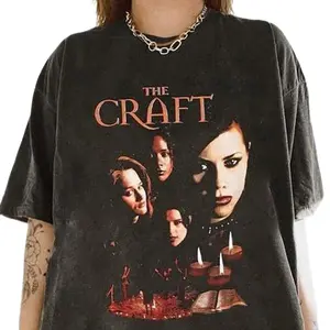 The Craft Vintage Graphic Tee, 90s Gothic Aesthetic Witch T-Shirt, 90s The Craft Movie Shirt, Cotton Shirt Womenswear