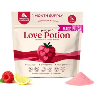 Women's Hormone, Mood & Confidence Blend | Maca Root, Ashwagandha, Horny Goat Weed | Raspberry Lemonade Love Potion For Stress & Mood by Pretty Plz Supplement