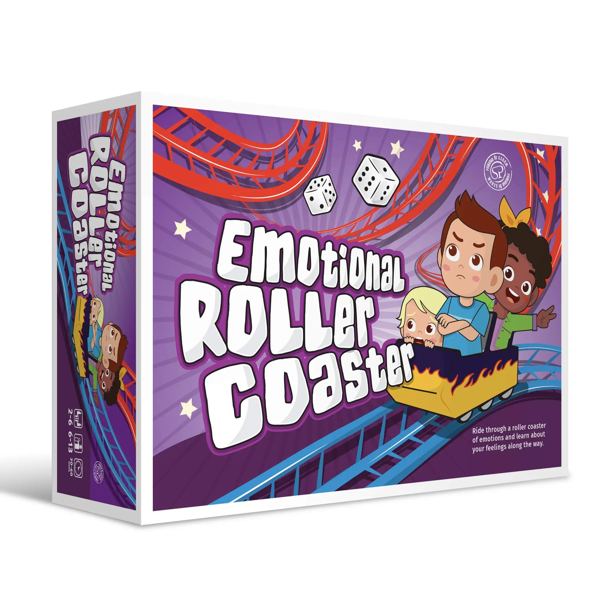 Emotional Rollercoaster Social Emotional Learning Board Game for Kids & Families - Anger Management Game
