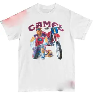 Joe Camel Racing Bike Cigarette T-Shirt