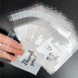 100pcs Plastic Gift Bags Set Self-Adhesive Packaging Bags for Cookies, Candy, Snacks, Party Favors, DIY Craft Supplies, Party Gift Packs, Gift Wrapping Supplies