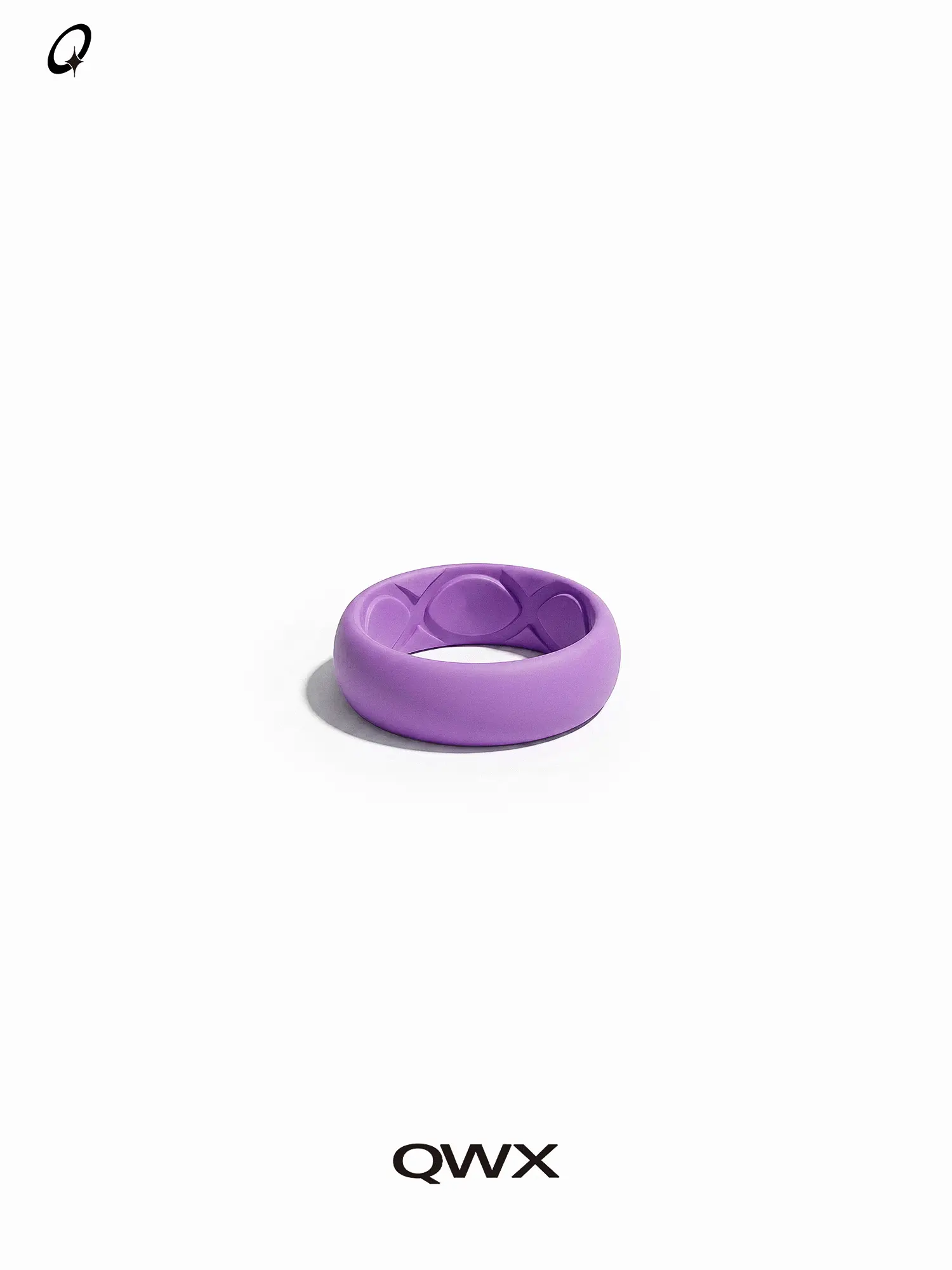QWX Zodiac Silicone Ring Purple, NFC Tap To View Daily Horoscope, Mood Accessory Fashion Accessories, Waterproof Breathable Comfortable Wear, No Subscription Unisex, Android & iOS Compatible