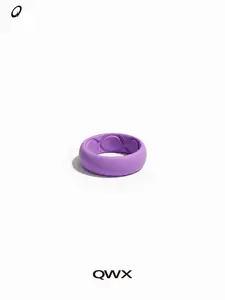 QWX Zodiac Silicone Ring Purple, NFC Tap To View Daily Horoscope, Mood Accessory Fashion Accessories, Waterproof Breathable Comfortable Wear, No Subscription Unisex, Android & iOS Compatible