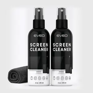 Screen Cleaner Spray 4oz(2ozx2) & Microfiber Cloth