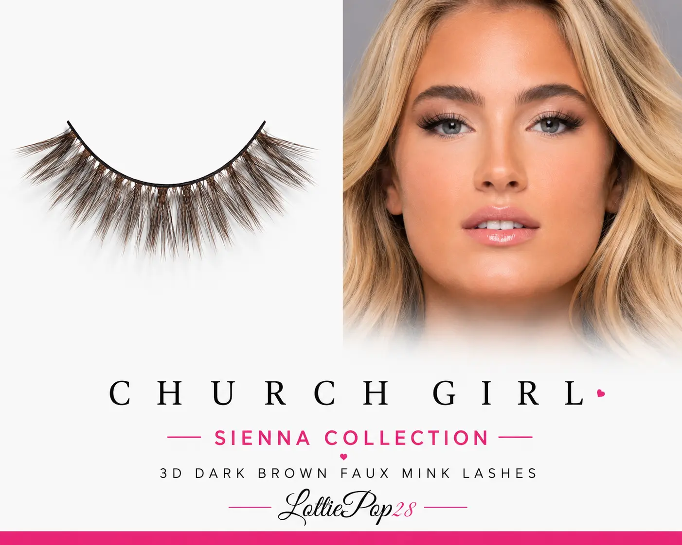 SIENNA COLLECTION  Premium 3D faux mink-style lashes crafted with vegan silk fibers to deliver lightweight comfort, soft definition, and effortless beauty.