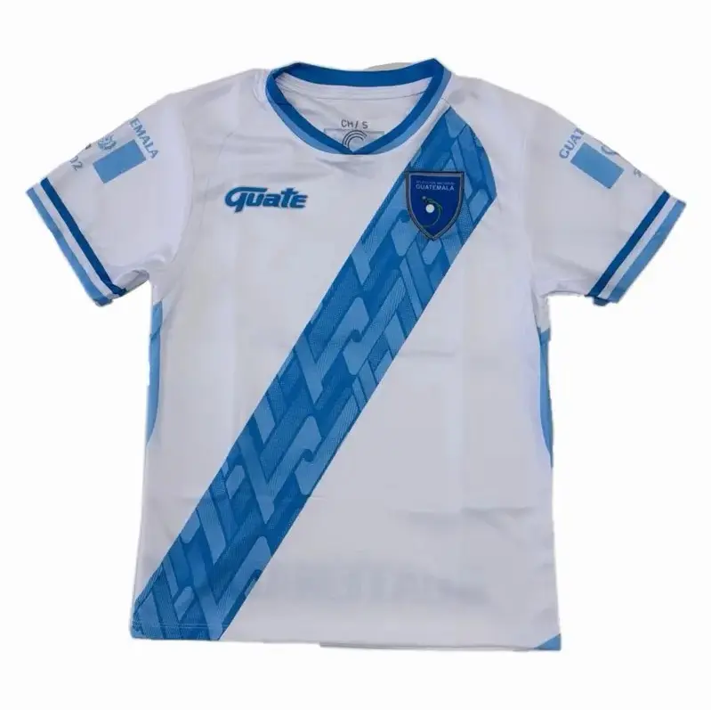 Guatemala home Jersey - white / Sky Blue Soccer Jersey Unisex Design with Guatemala Flag for Men & Women