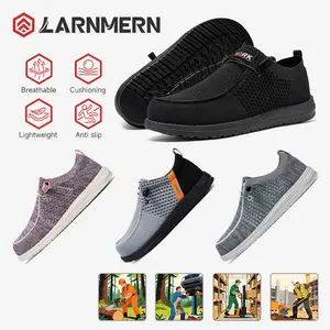 [New]Steel Toe Loafers Shoes Slip On Work Shoes With OSHA approval and ASTM certification Lightweight Comfortable Footwear women's shoes men's shoes Advanced Technology Sturdy Flexible Design Closed TikTokShopBlackFriday Casual Trainers Breathable