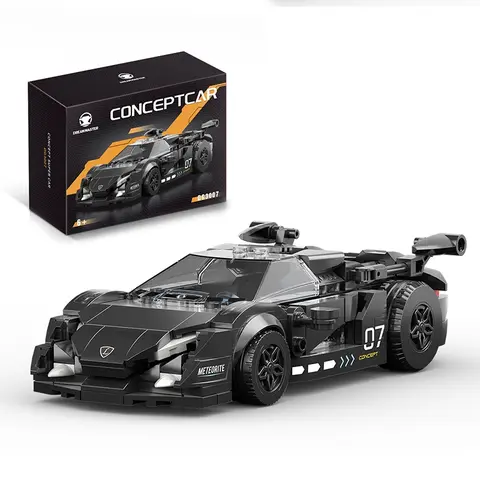 Super Car Model Stem Collectible Plastic Building Blocks Sets, Building Kit ,Assembly Speed Sports Racing Car Bricks Toys ,Creative Ornaments Ideal Christmas,Halloween,Thanksgiving Gifts, DIY Building Block