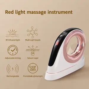 Portable Red Light Heating Massager, Adjustable Temperature Design, Deep Muscle Relaxation Device, Practical Gift for Daily Body Care Relaxing Lightweight