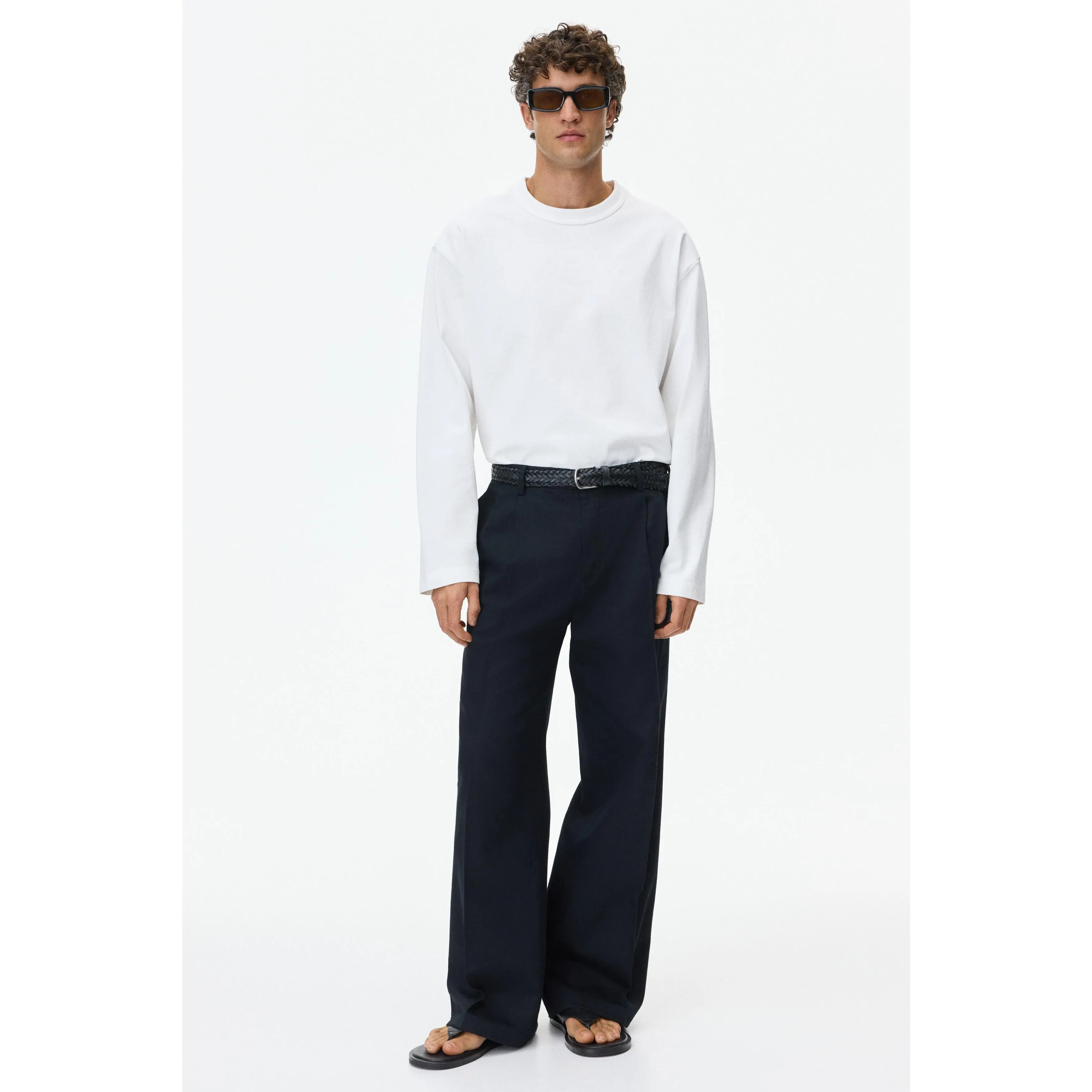 H&M Loose Fit Linen-blend trousers