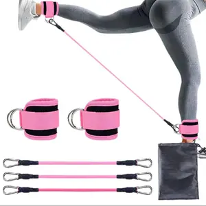 Adjustable Ankle Resistance Bands - Thickened Ankle Straps for Glute Training, Leg and Hip Toning Workout, Portable for Home Use, Ideal Christmas Valentine's Mother's Day Gift, Accessories, Training Tool